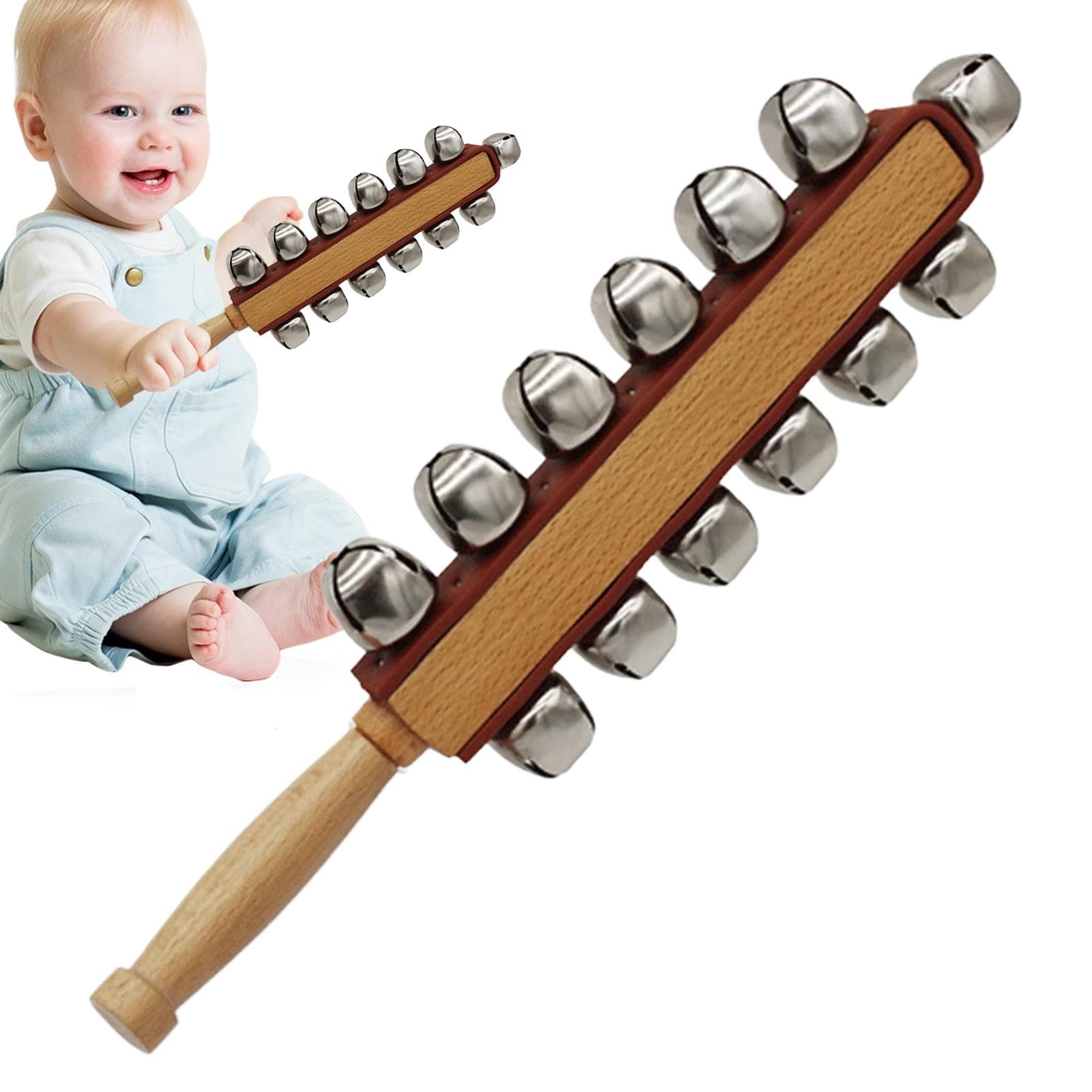 229.ハンドベル 金属製 木製ハンドル 戦前の尋常小学校当時のカウベル 極小品 Amazon.co.jp: 木製ハンドベル | ハンドル付き木製ベル | 木製ベルリン